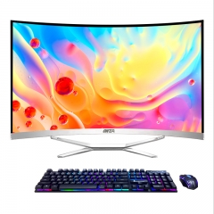 22-27 inch curved screen all in one computer offic