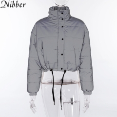 Nibber Winter Fashion Reflective Short Warm Women 