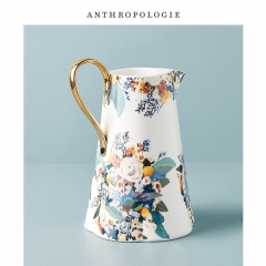 Anthropologie hand-painted ceramic kettle American