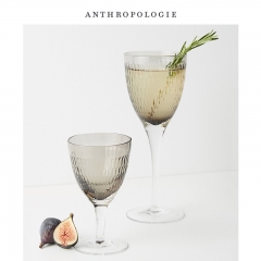 Anthropologie aperitif wine glass four-piece set o